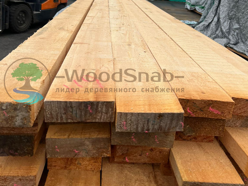 Доска обрезная сухая кедр
